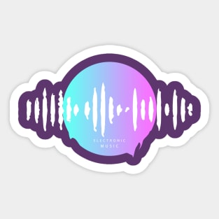 eletronic music Sticker